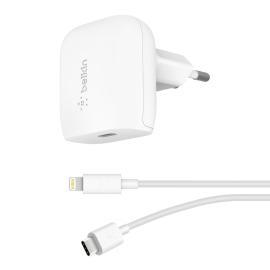 Belkin USB-C Wall Charger 18W w/ 4ft USB-C to Lightning Cabl