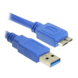 Cable USB 3.0 A/MicroB 2 mt Az - Cable USB 3.0 A/MicroB 2 mt